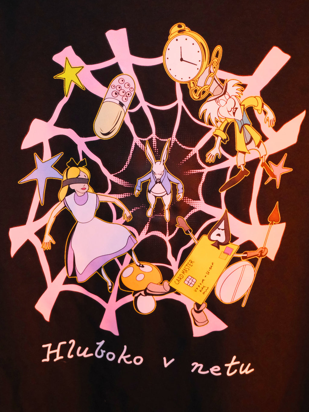 Tričko "Alenka v říši dark netu" (ČERNÉ)