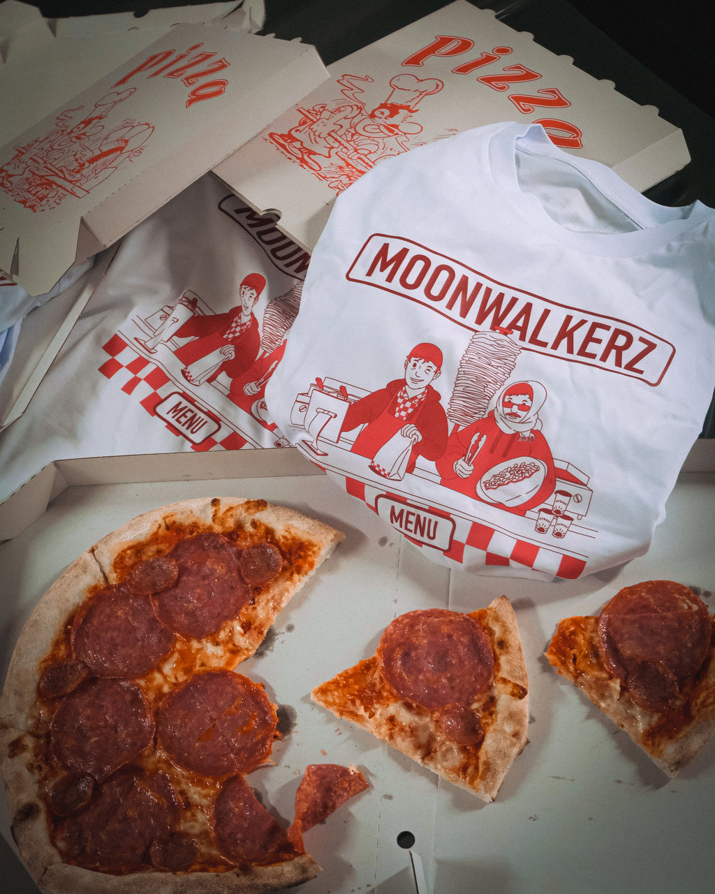 Tričko Moonwalkerz MENU (BÍLÉ)